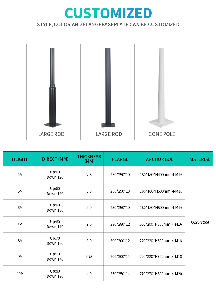 outdoor pole lamps